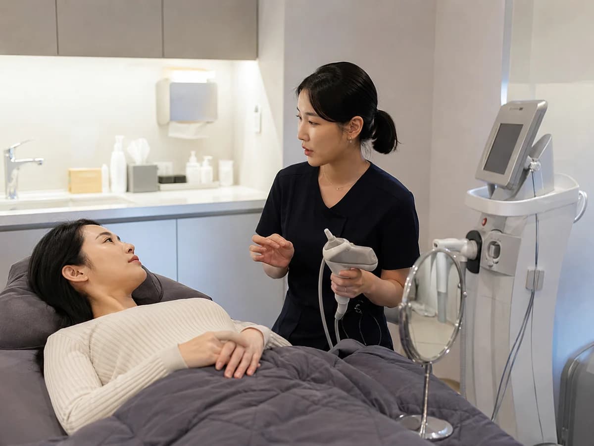 Aesthetic consultation before treatment